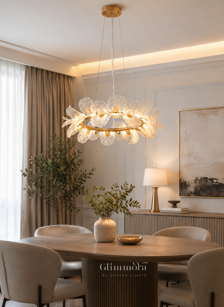 Celestia Bloom Crystal Chandelier