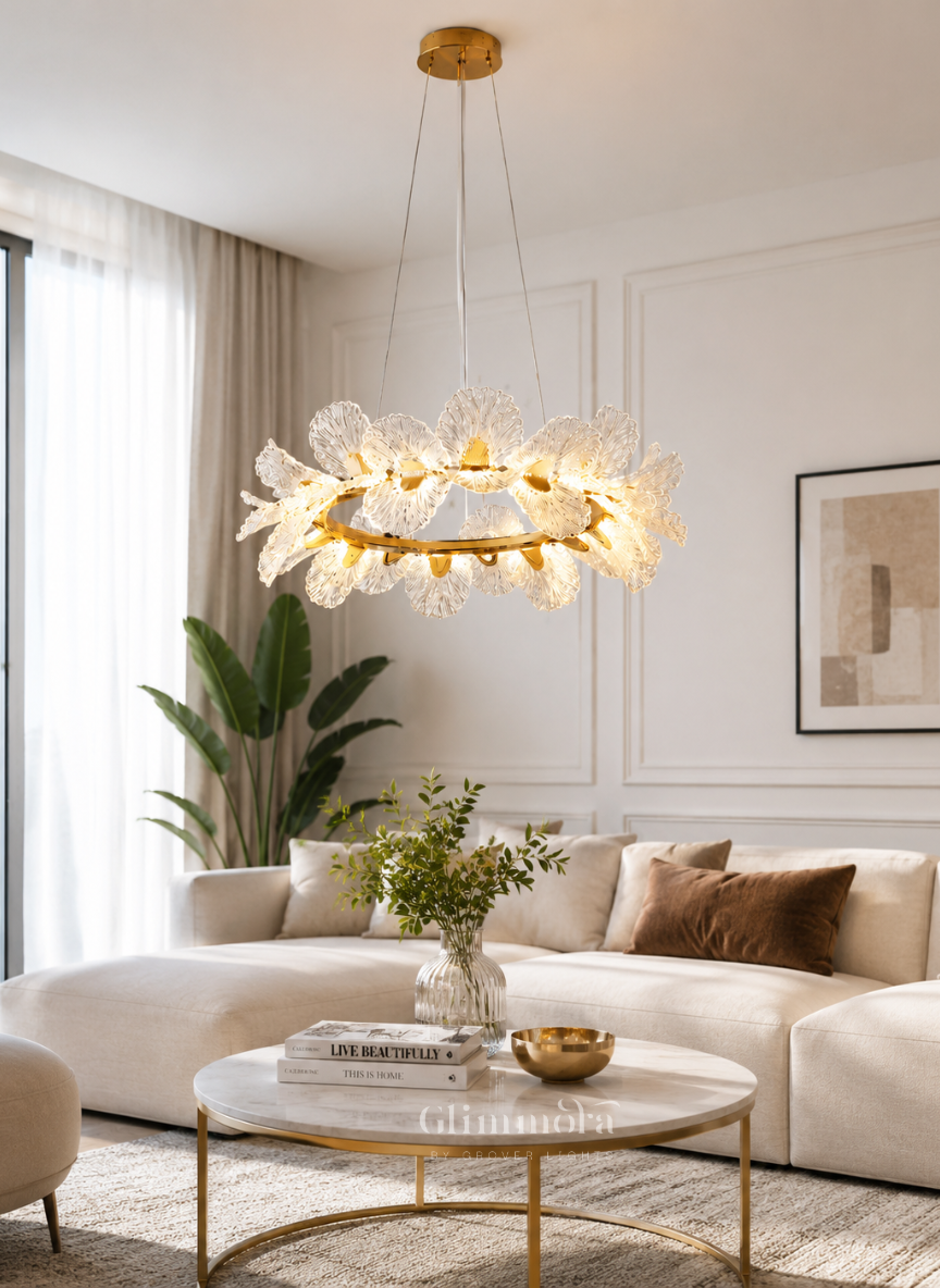 Celestia Bloom Crystal Chandelier