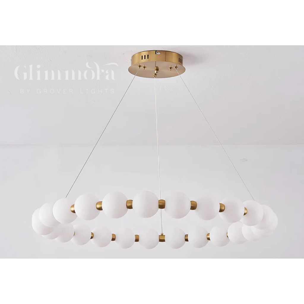 String Of Dreams (Gold, 600 mm) Round Chandelier