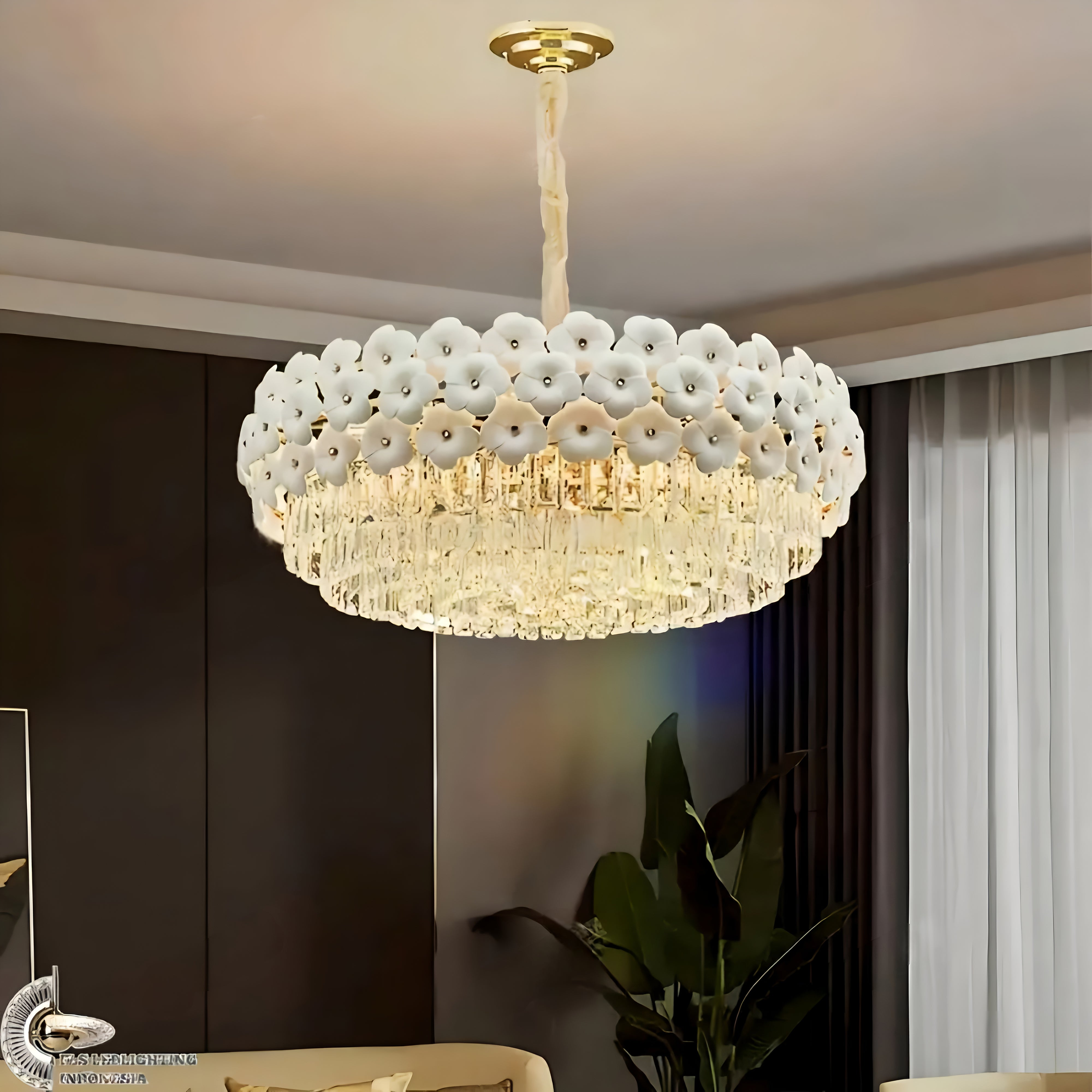 Orchid Bliss (White) Chandelier