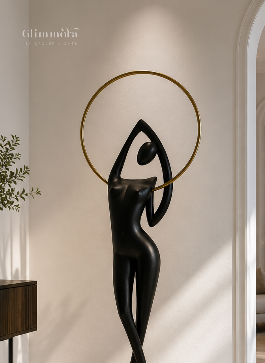 Elysian Aura Sculptural Floor Lamp