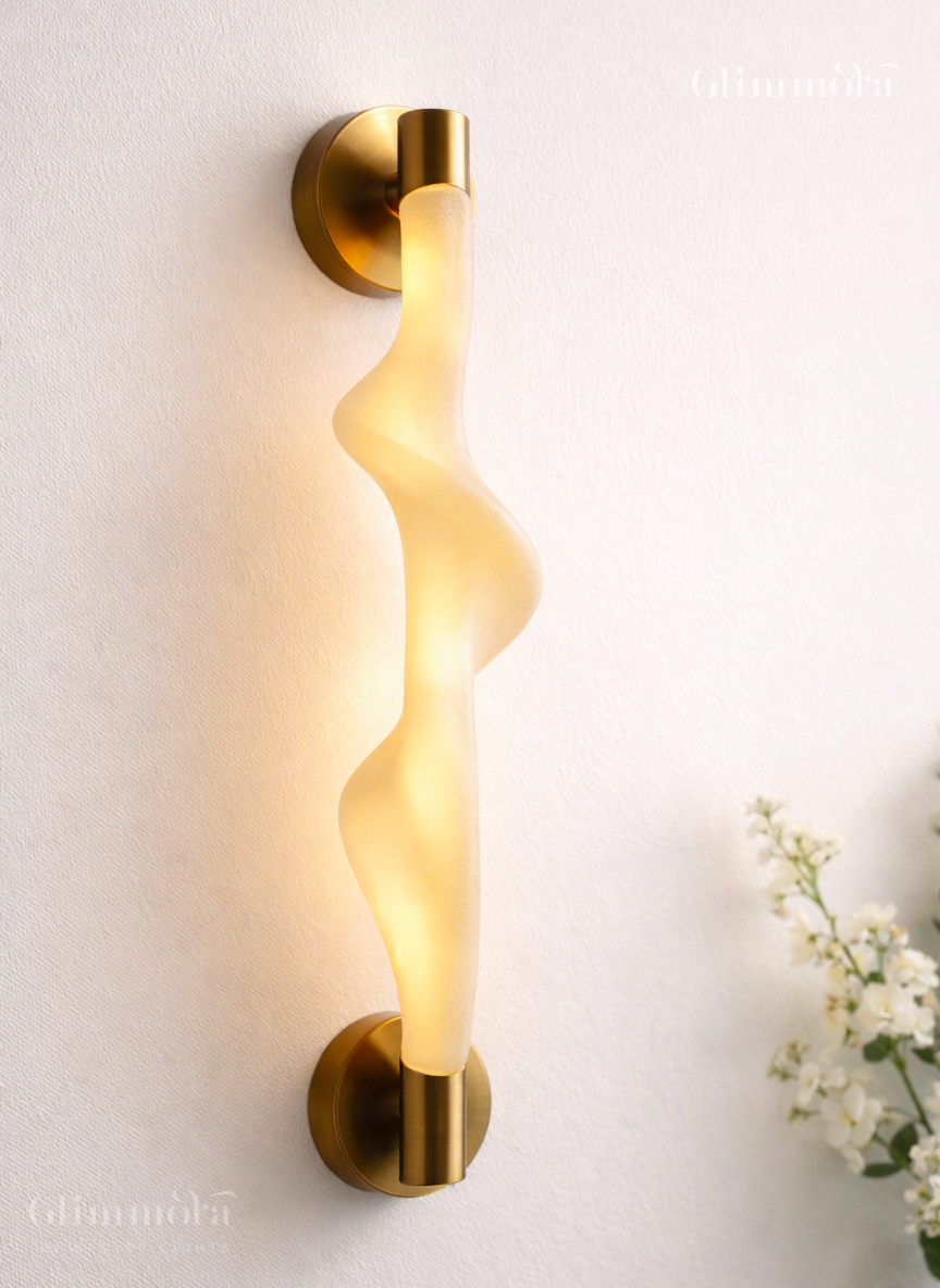 Modern LED Fabric Wall Light for Living Room, Dining & Bedside – Warm White