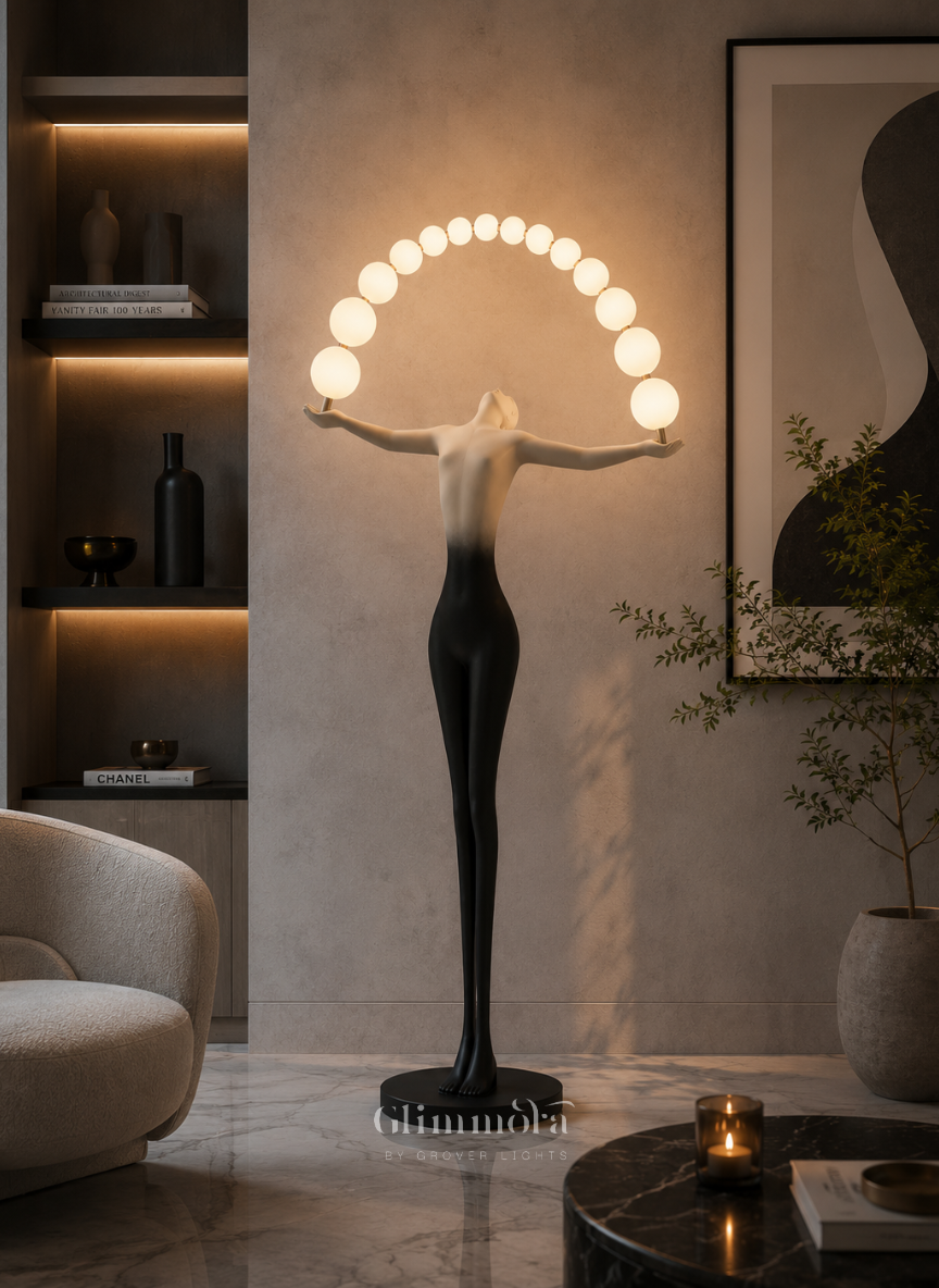 Celestia Arc Sculptural Floor Lamp