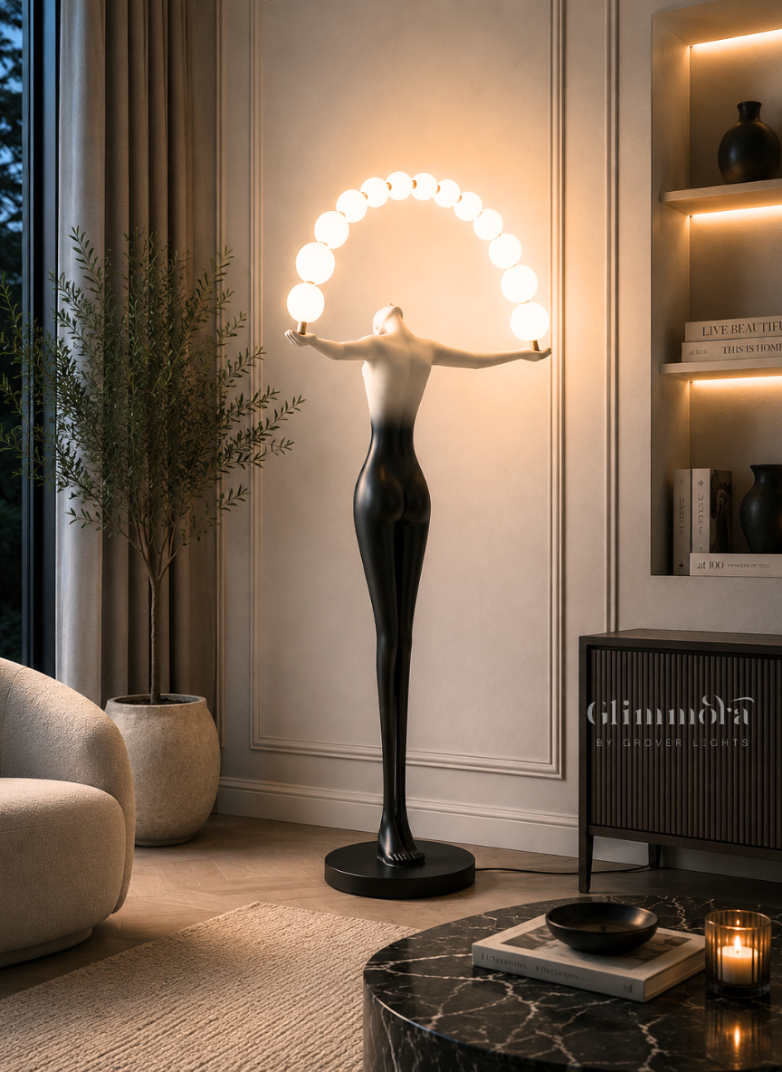 Celestia Arc Sculptural Floor Lamp