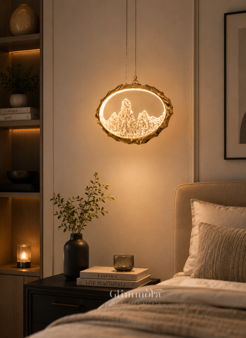 Celestial Peaks Crystal Pendant Light