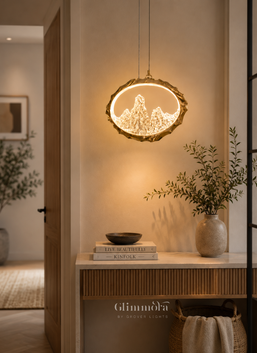 Celestial Peaks Crystal Pendant Light