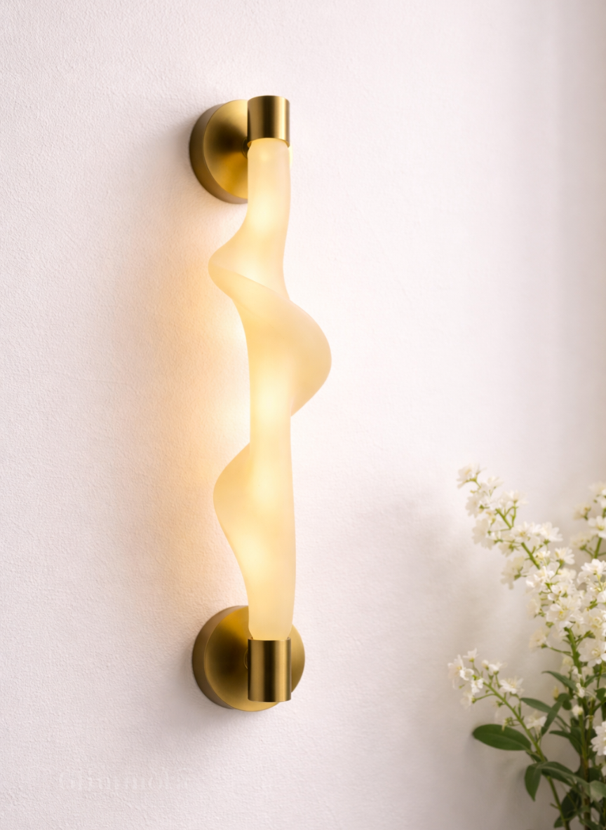 Modern LED Fabric Wall Light for Living Room, Dining & Bedside – Warm White