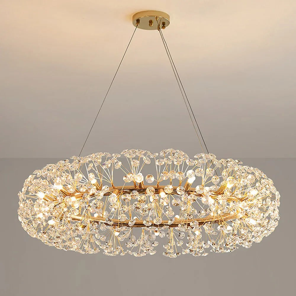 Beautiful Sunfall (Round) Crystal Chandelier