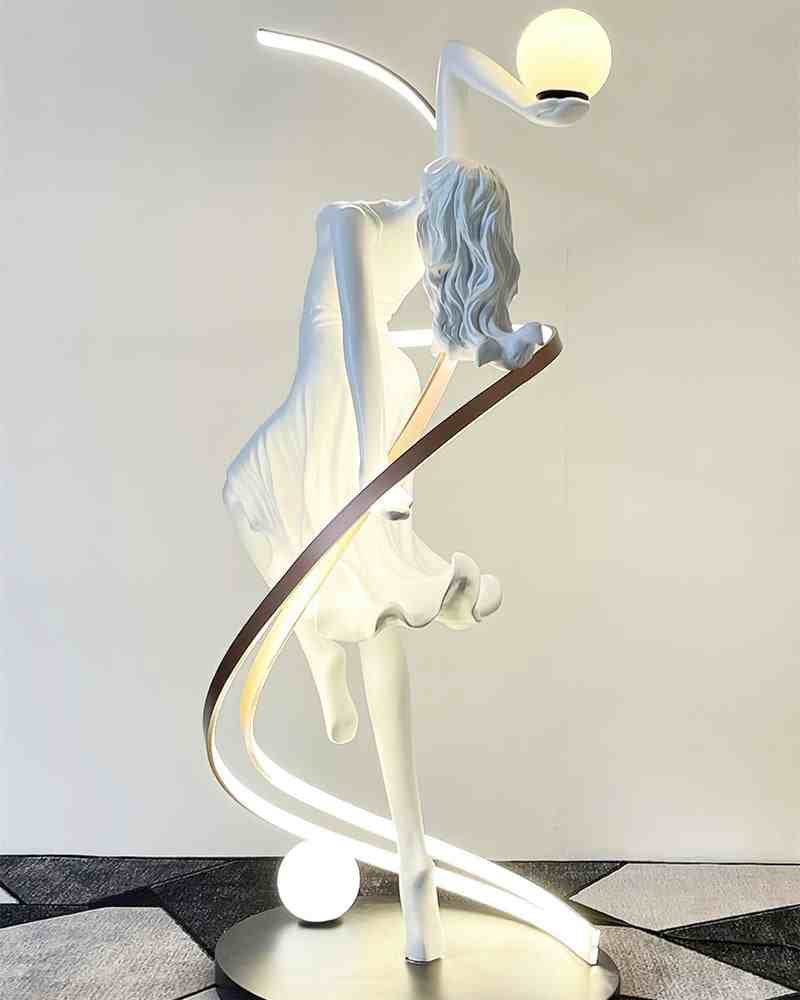 Goddess Statue Floor Lamp
