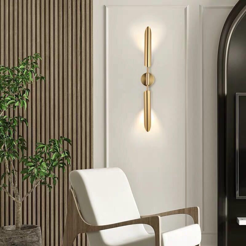 Calm Glow: Peaceful Life (Gold) Wall Light