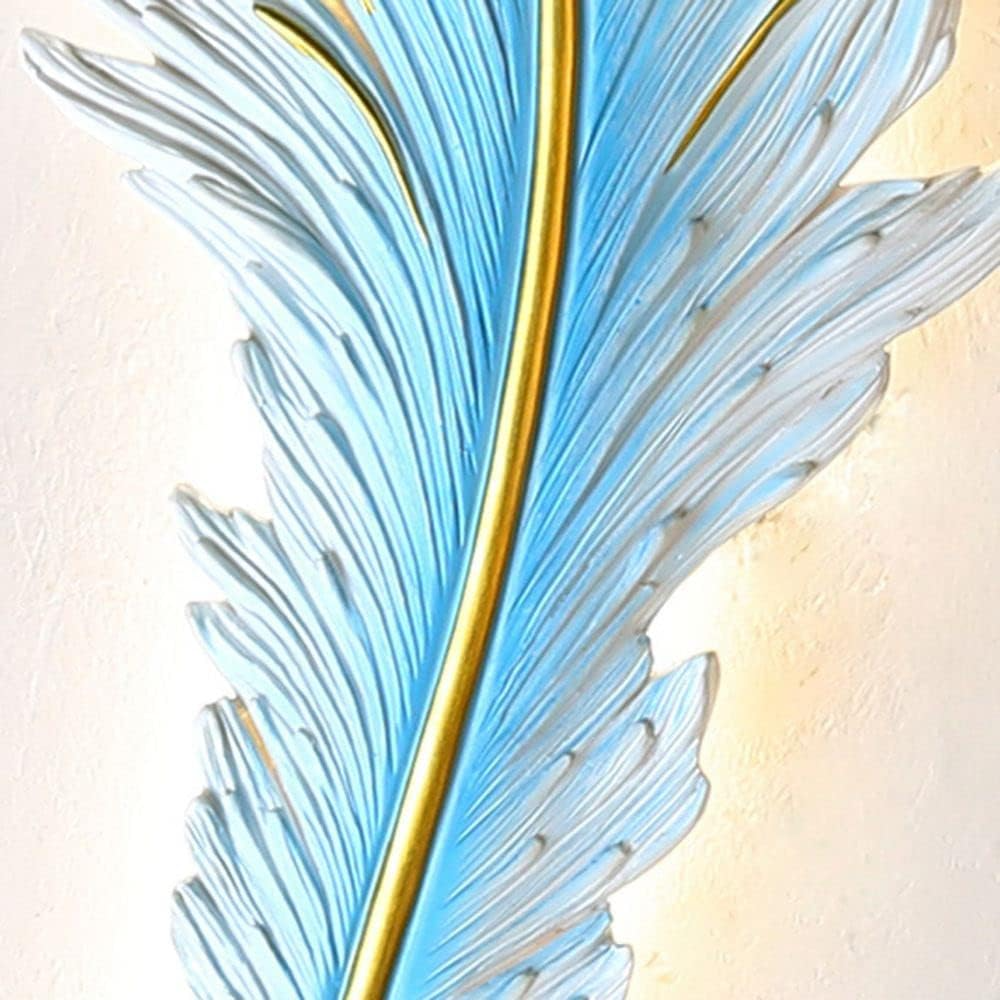 Resin Peacock Modern Wall Light