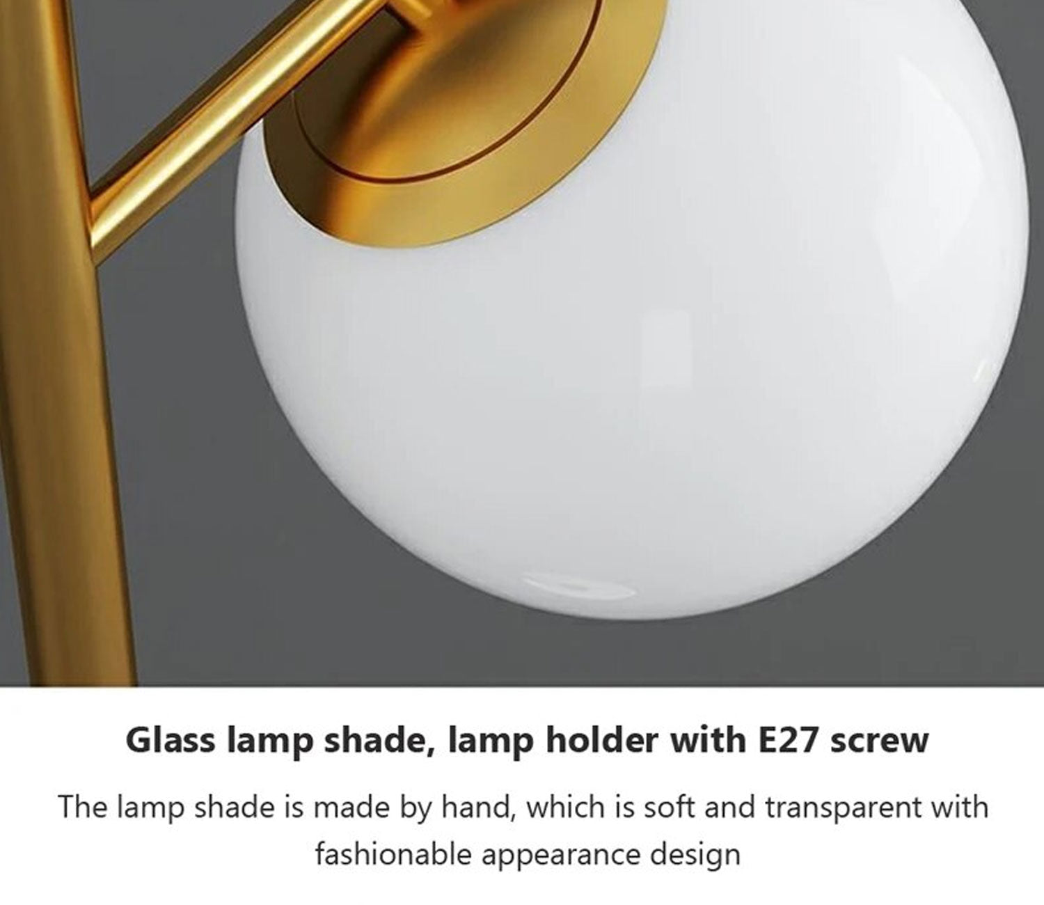 Richard Metal Marble Base Floor Lamp