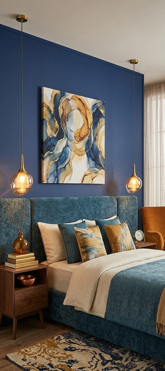 Sculpted in Amber Hanging Light