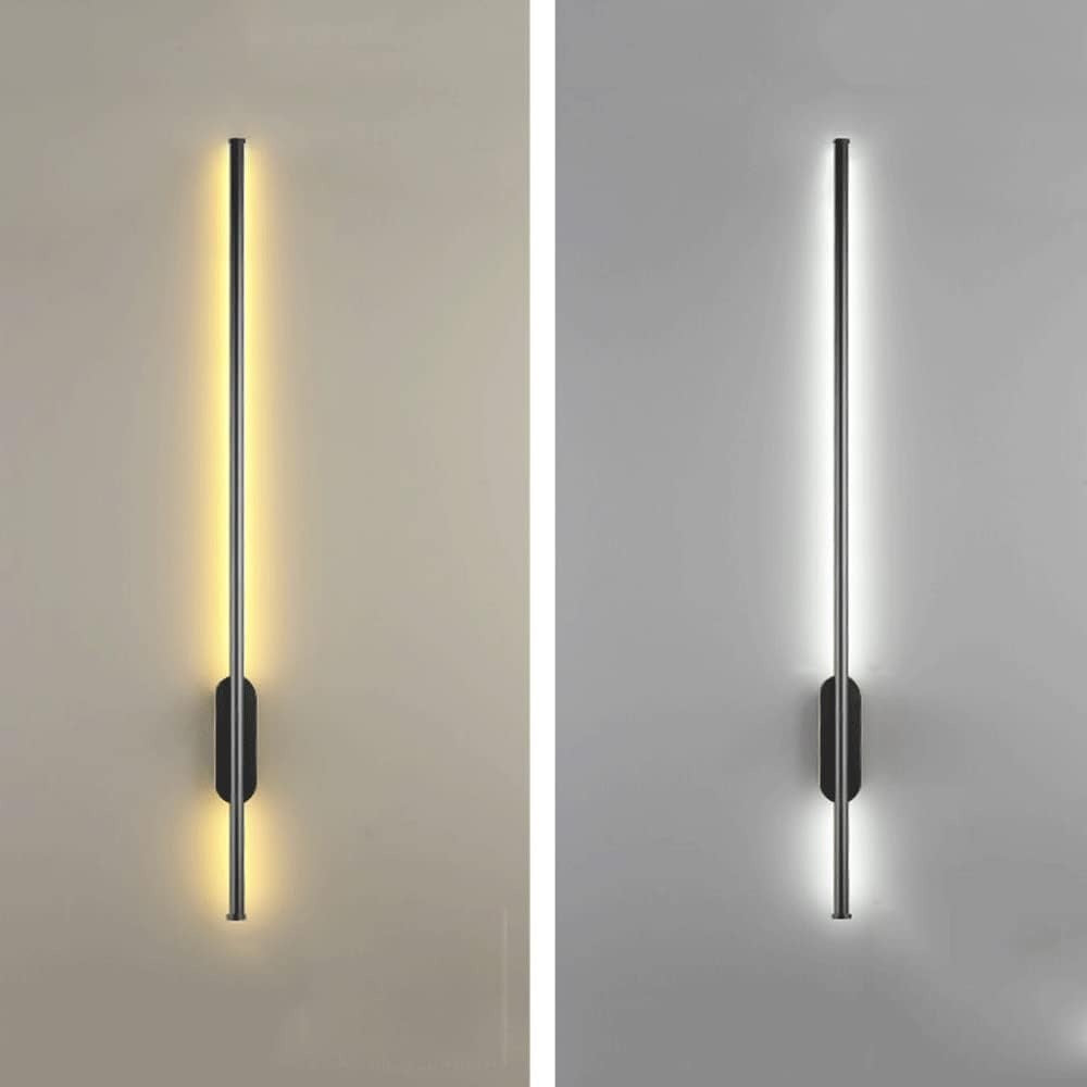 Black Metal Strip 80 Cm Wall Light