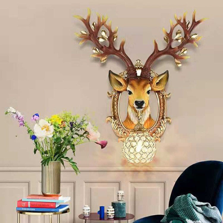 Doe Dream Deer Horn Wall Light