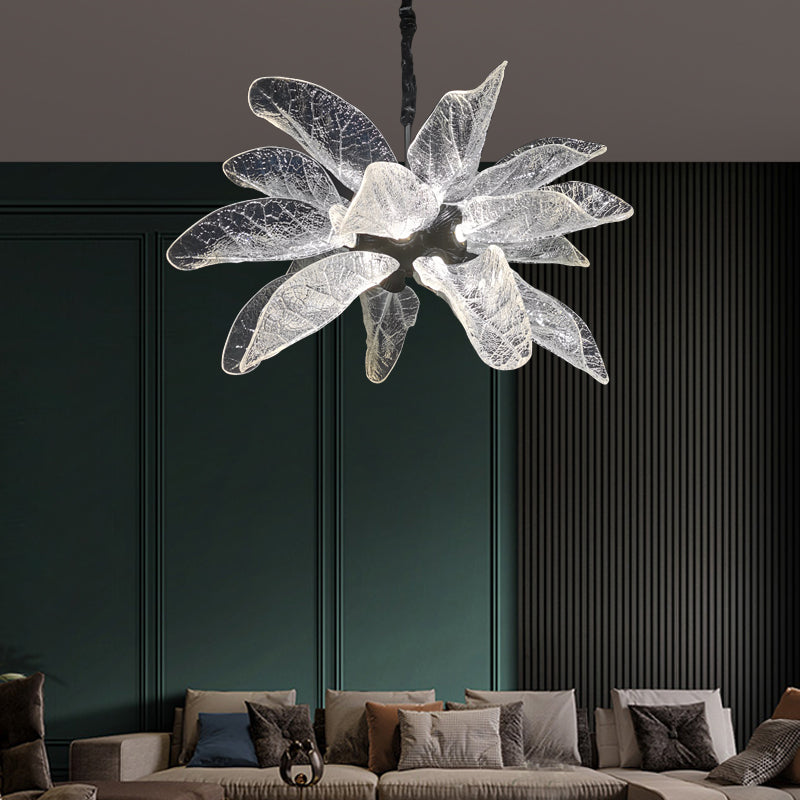 NatureGlow Leaf Chandelier