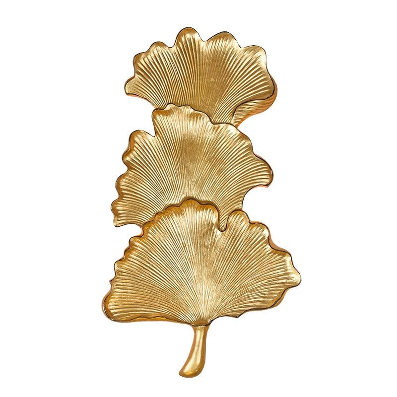 Modern Golden Leaf Wall Light