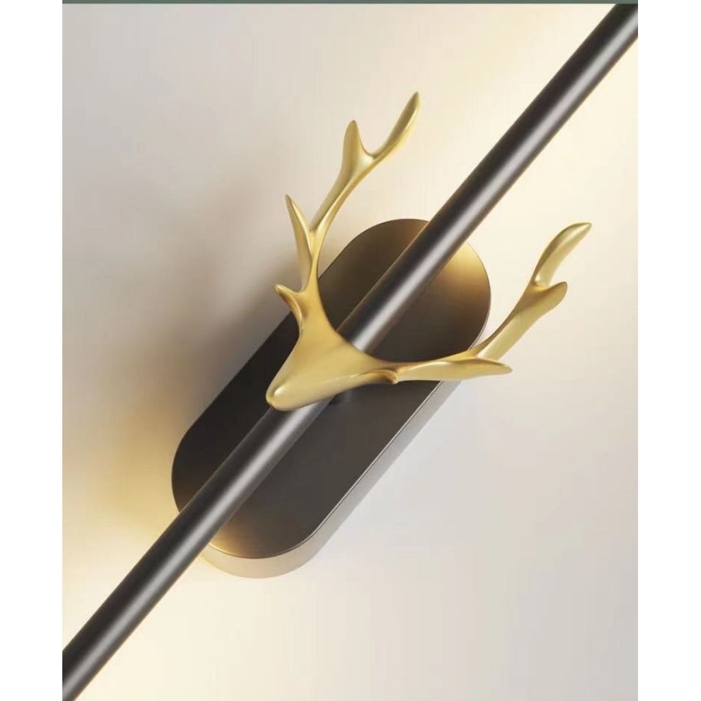 Modern Style Antler Black LED Wall lamp