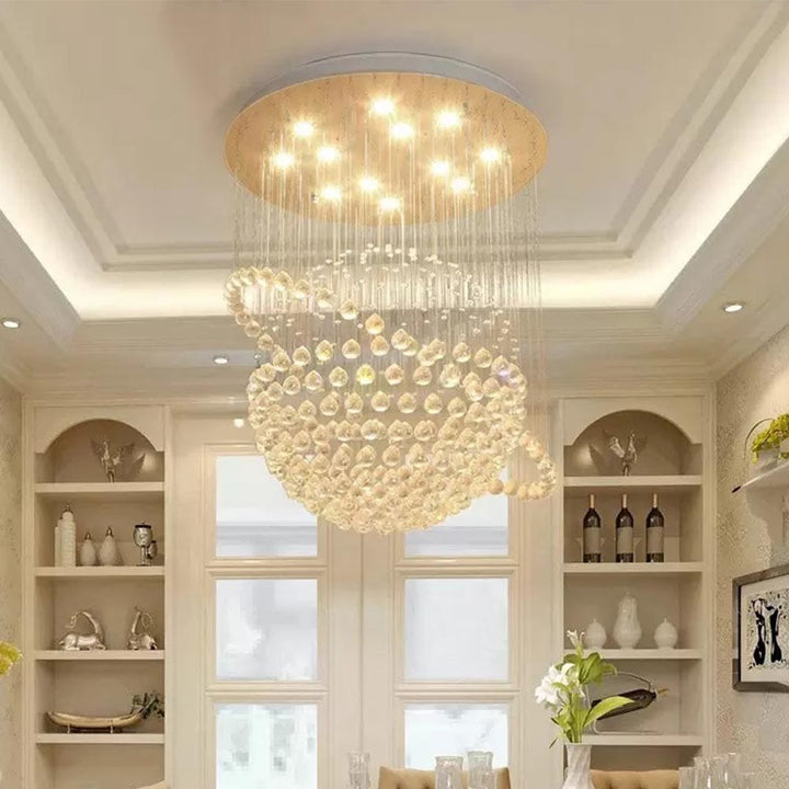 Cosmo Sparkle: Galaxy Crystal Chandelier
