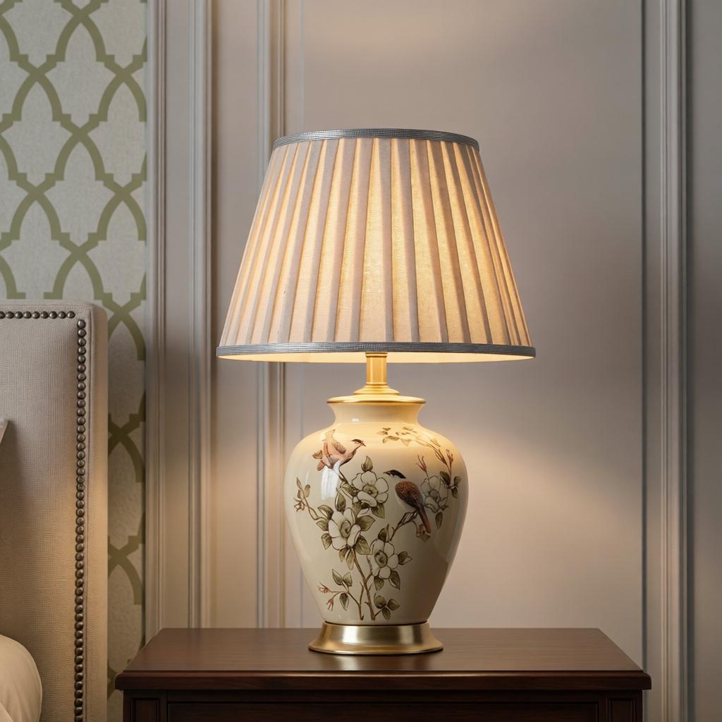 Petal Poetry Ceramic Table Lamp