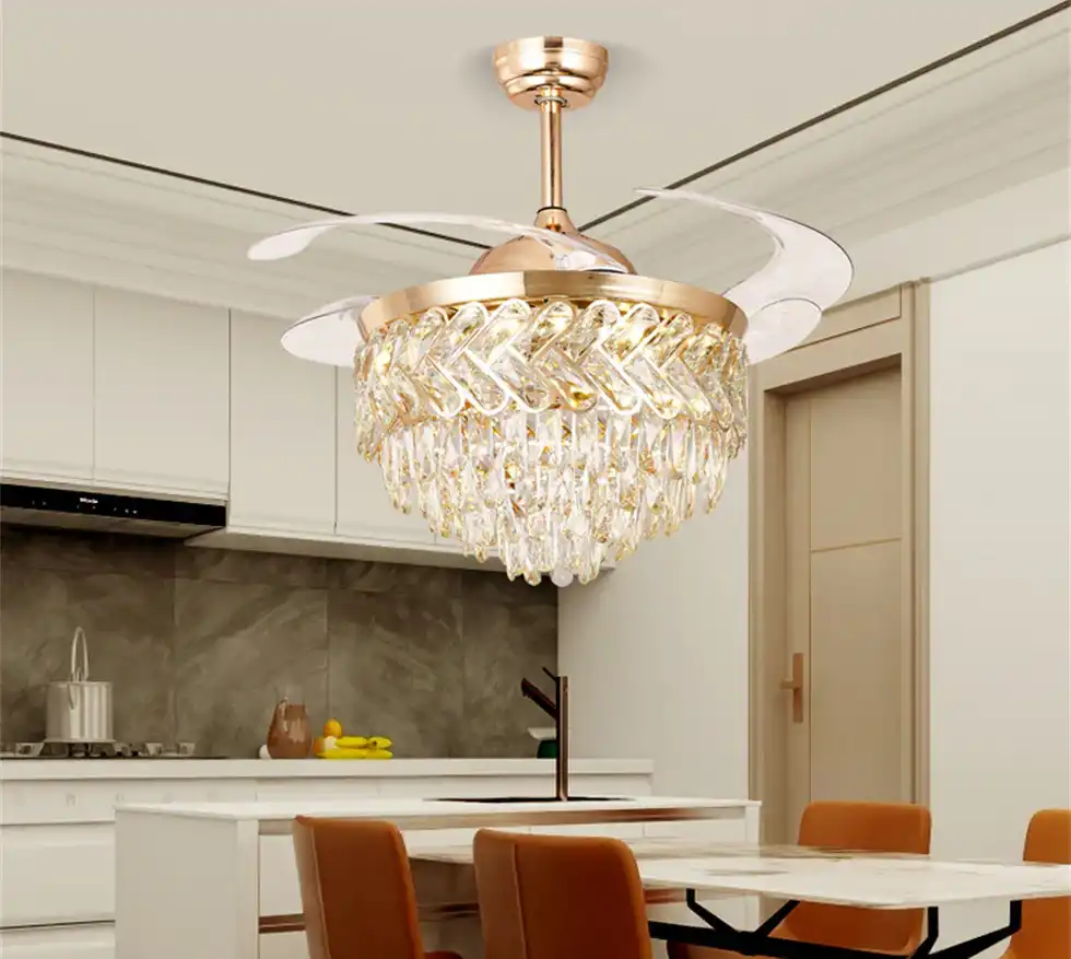 Crystal Ceiling Fans with Lights