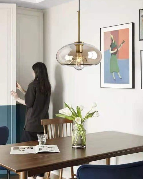 Glass Dome Pendant Light