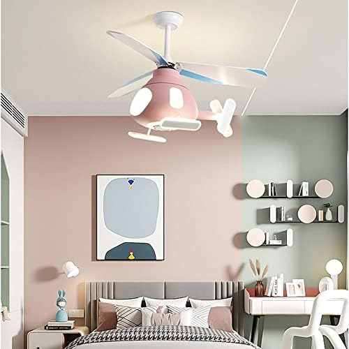 Helicopter Pink Kids Ceiling Fan