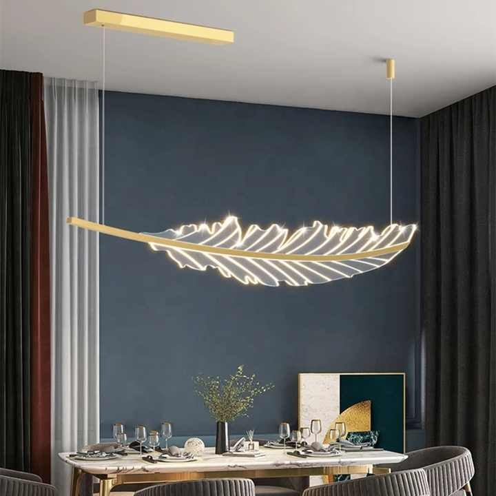 Modern Leaf-Shaped Chandelier