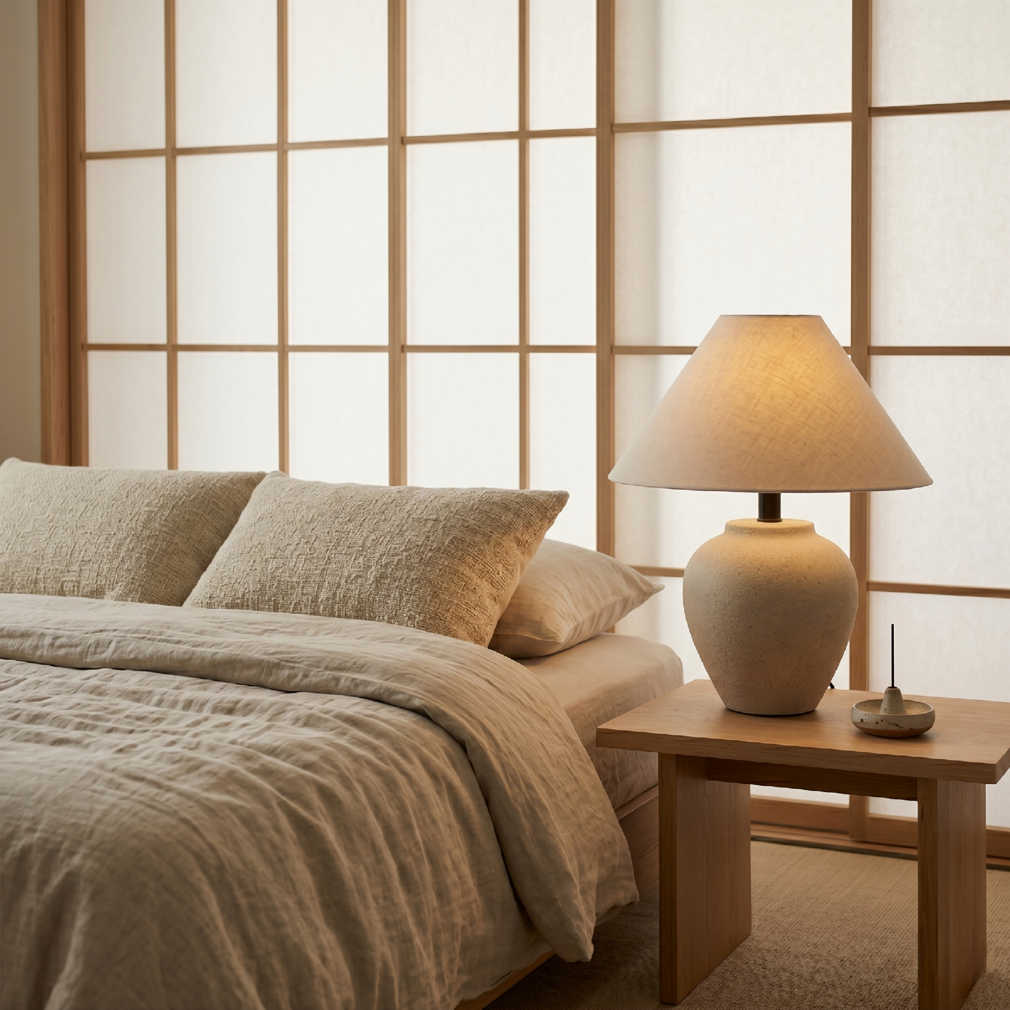 Ivory Heart Ceramic Table Lamp