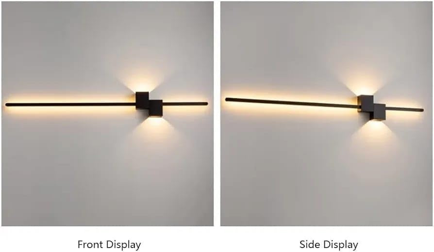Modern Black Linear LED Long Tube Wall Light