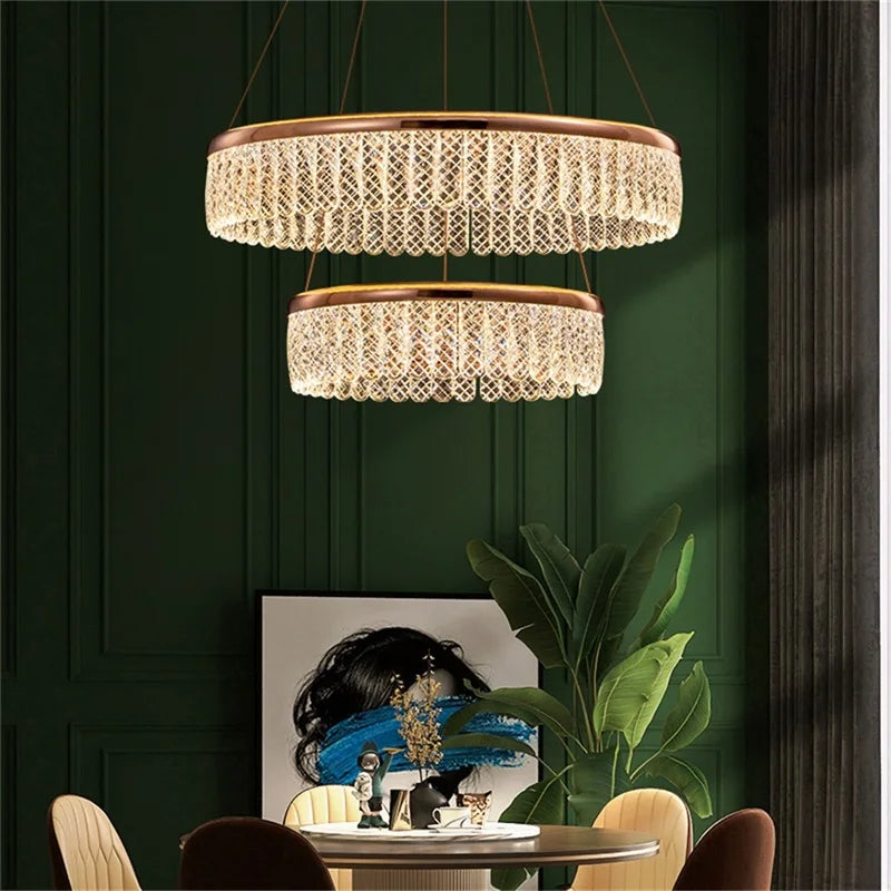 Take Me To The Newport (Gold) Chandelier (2 Rings)