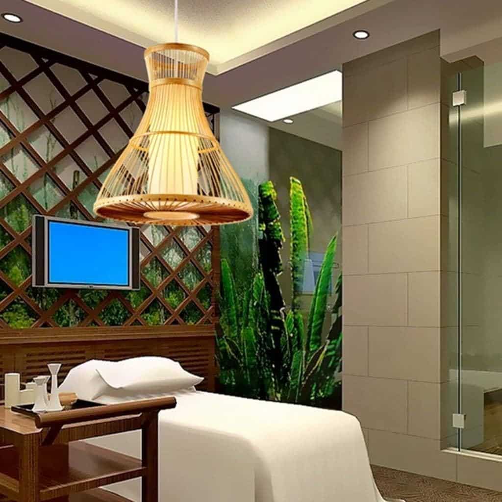 New Modern Minimalist Handmade Bamboo Pendant Lamp