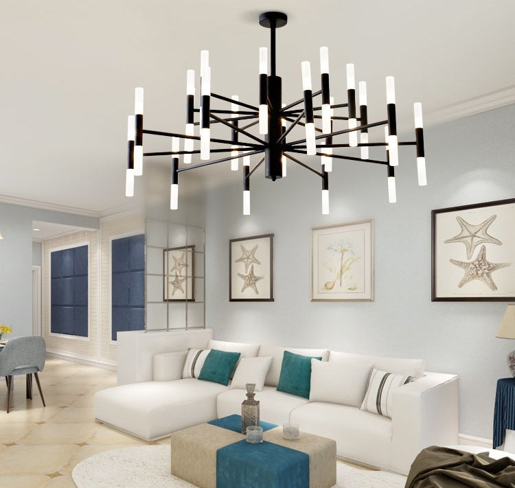 Willow Whisper Chandelier (Black)