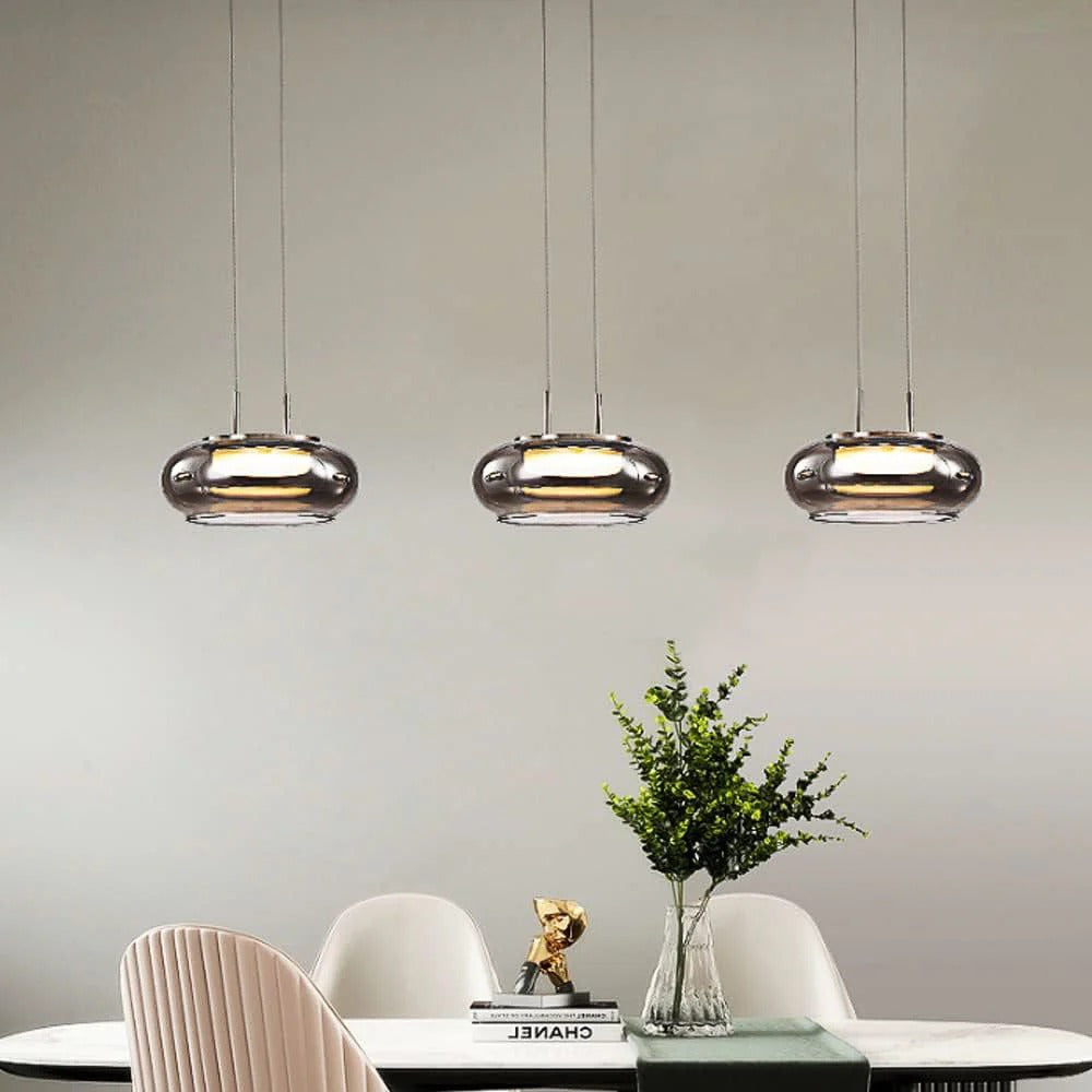 Ethereal Highlight: Versatile Glow (Smoky) Pendant Light