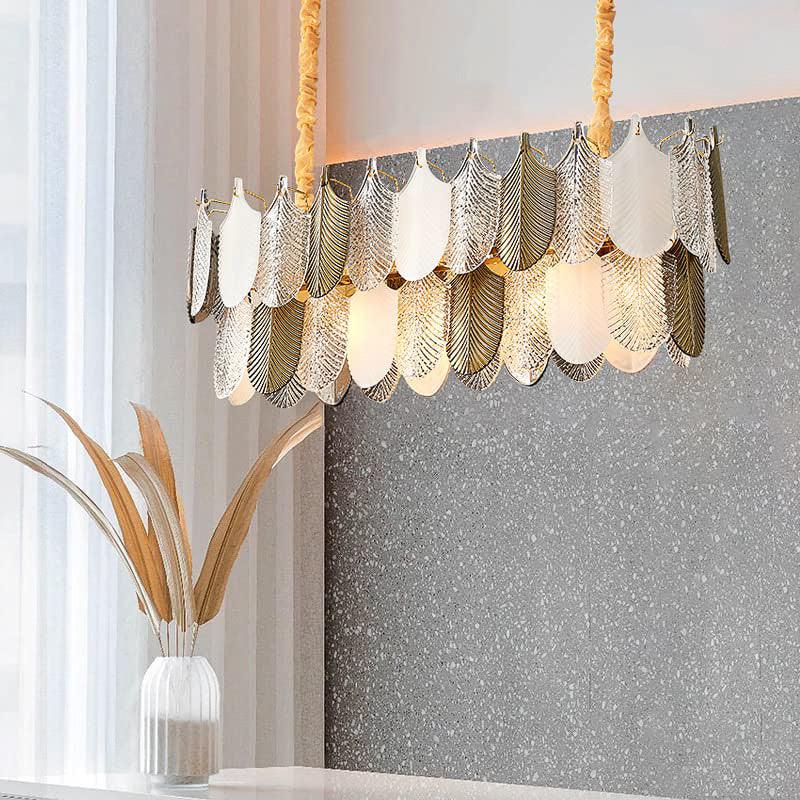 Gold Metal Led Chandelier Hanging Suspension Lamp