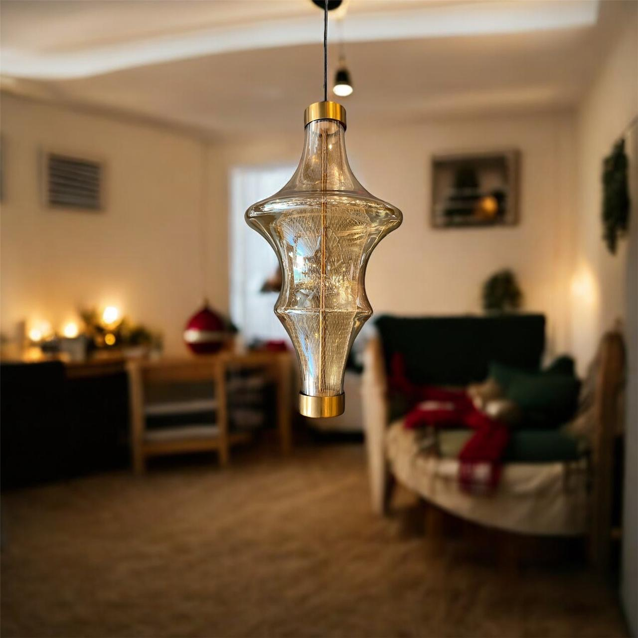 Amber Gold Pendant Light