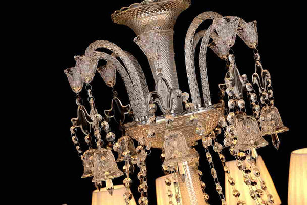 Fantasia Evening (White, 6 Lights) Chandelier