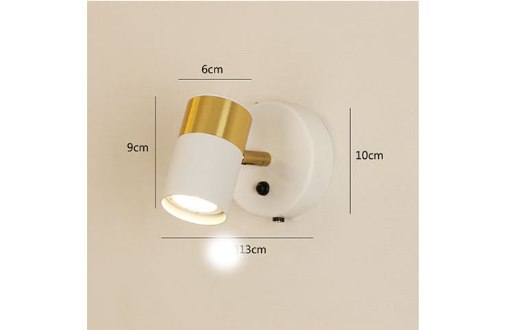 Luxurious 10W LED White Gold Focus Spot Wall Light