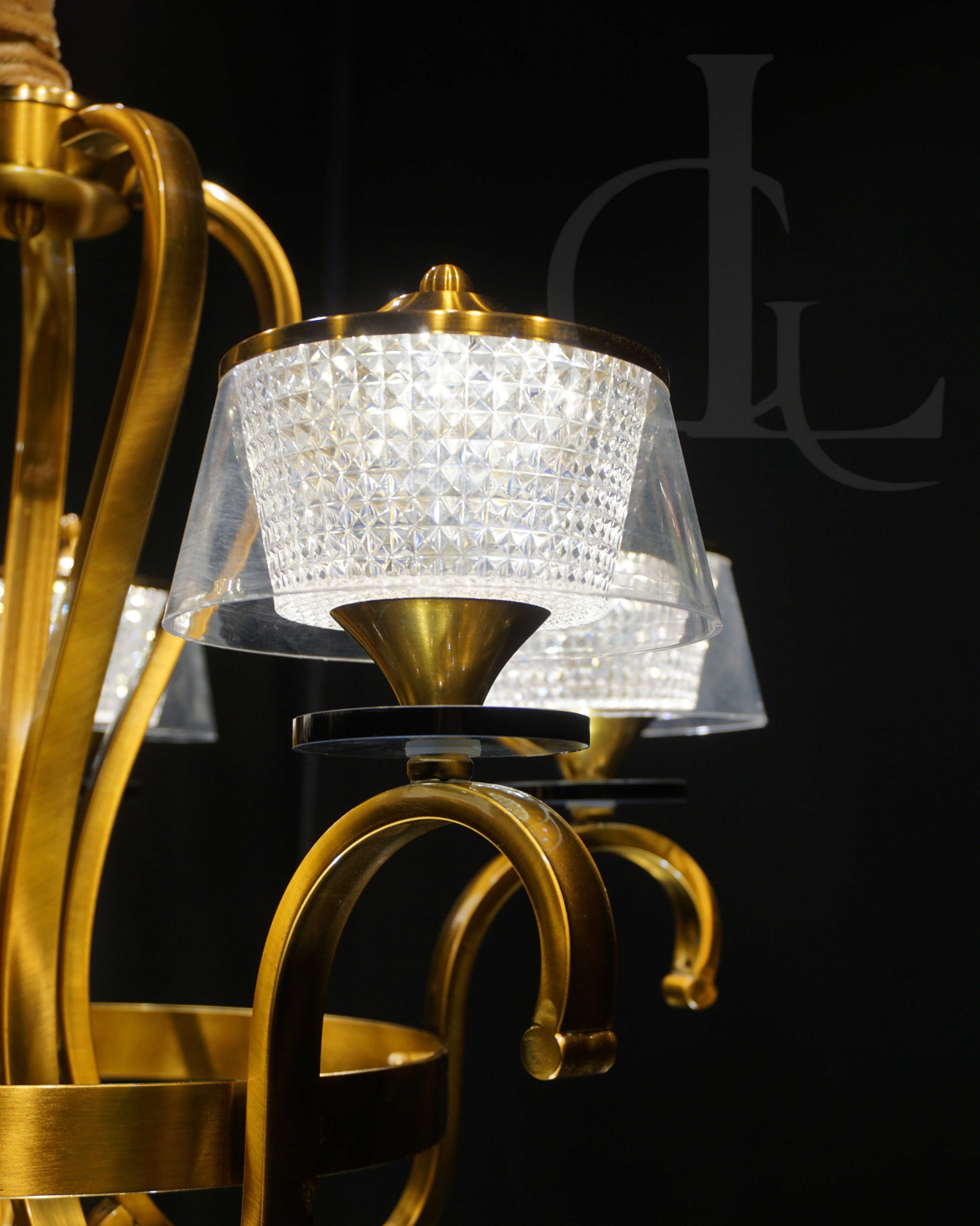 Golden Spores Chandelier