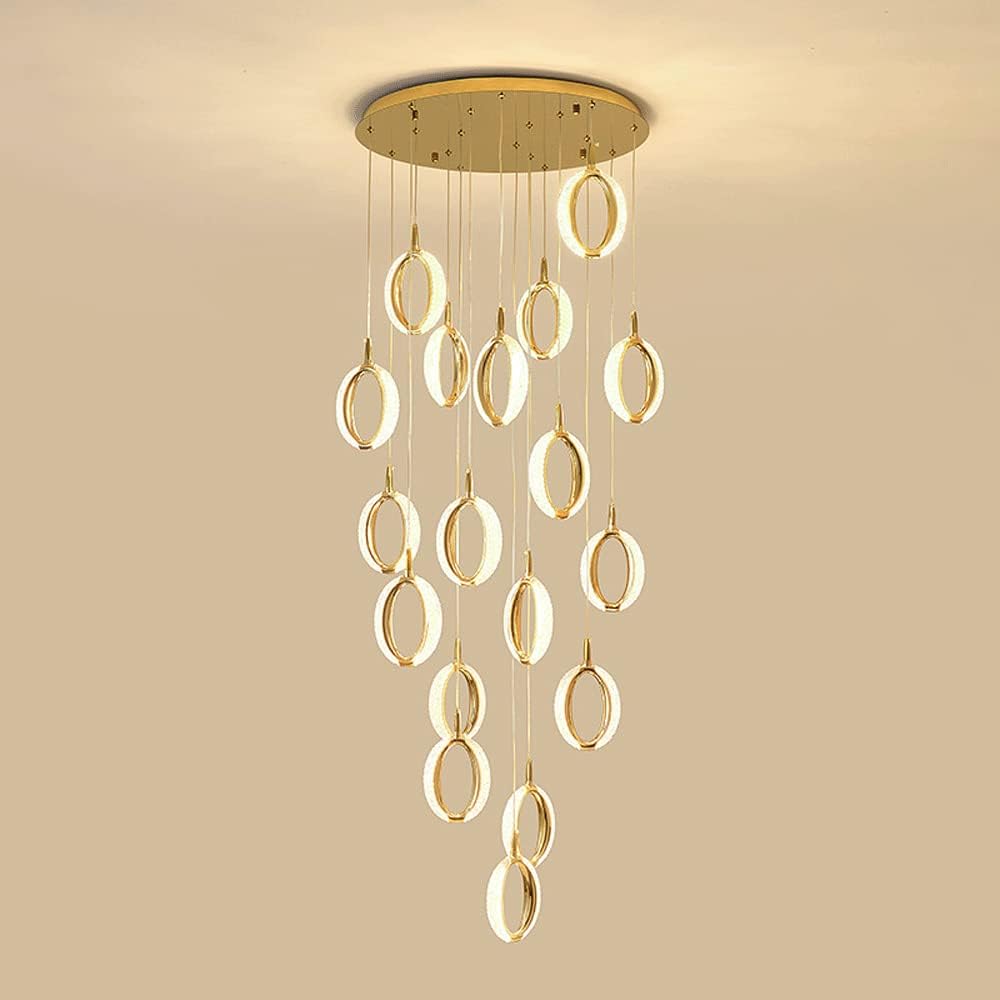 Villa Duplex Staircase Chandelier