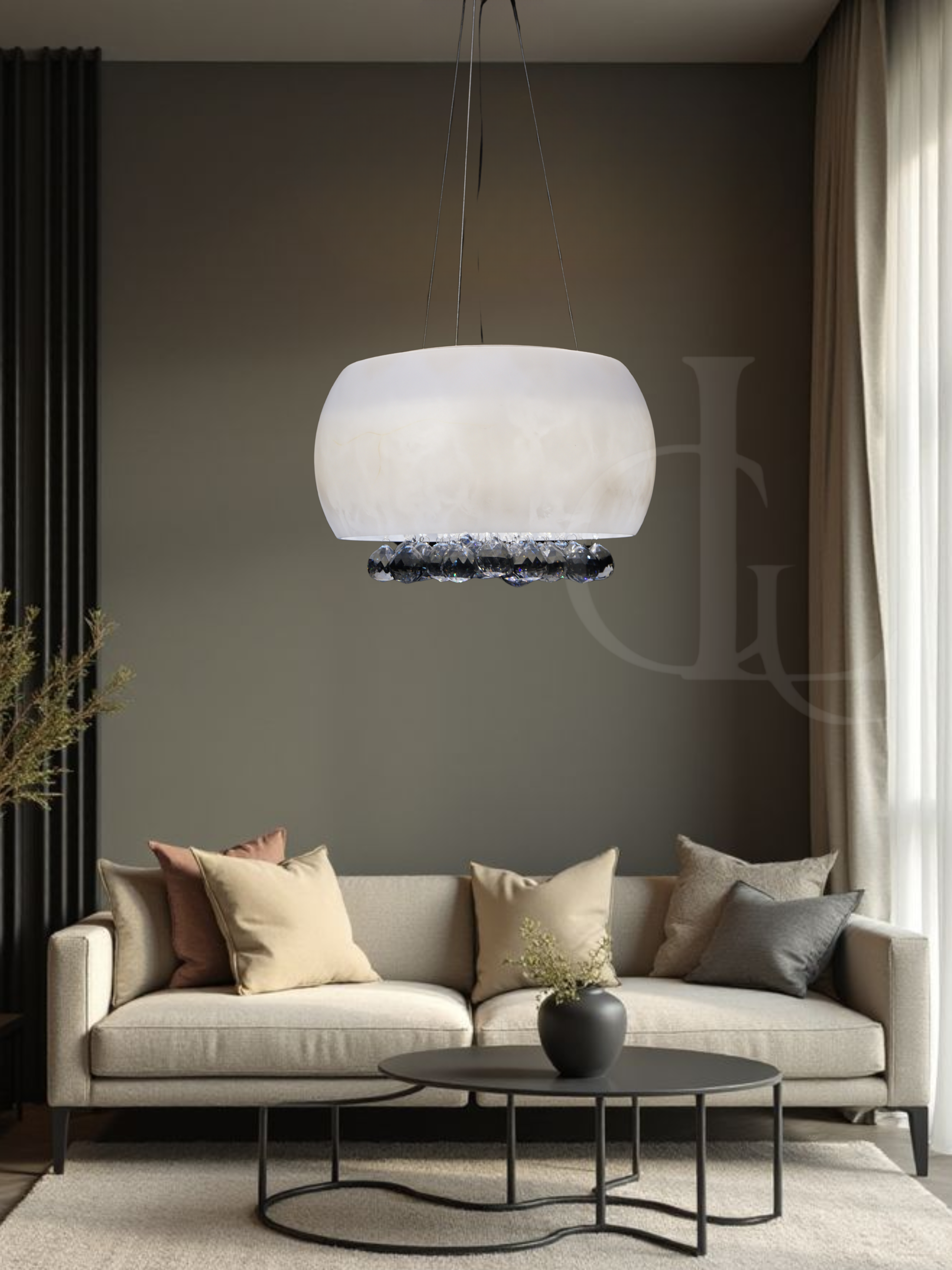 Moonveil Chandelier (Frosted Glass) Chandelier