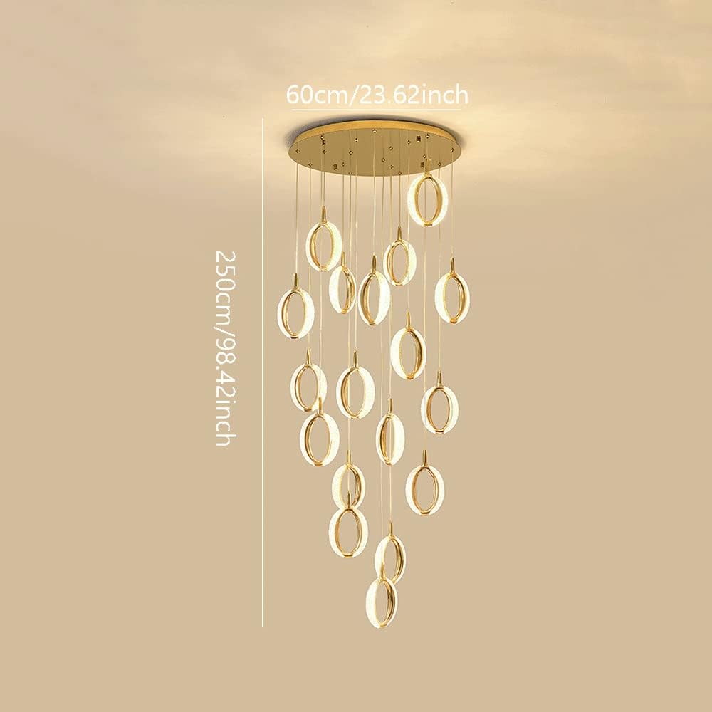 Villa Duplex Staircase Chandelier