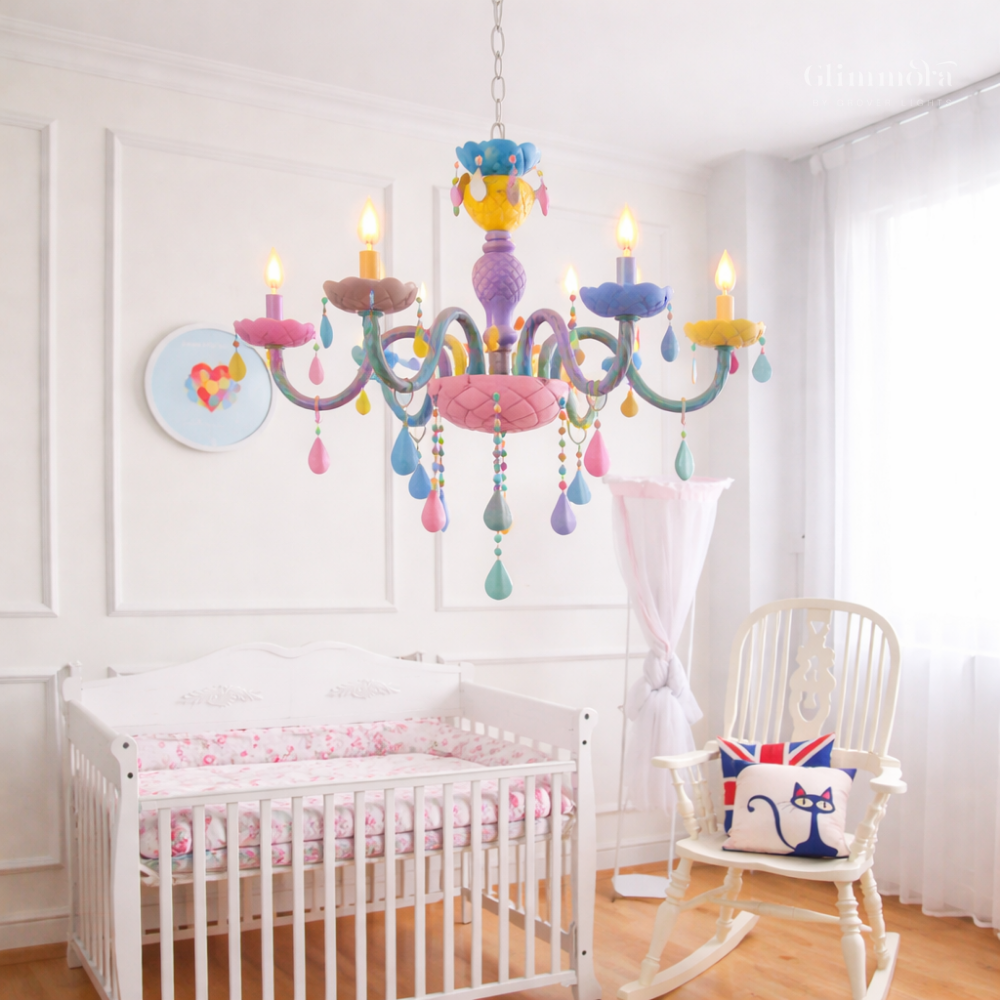 Pastel Dream Kids  Multicolor Decorative Chandelier