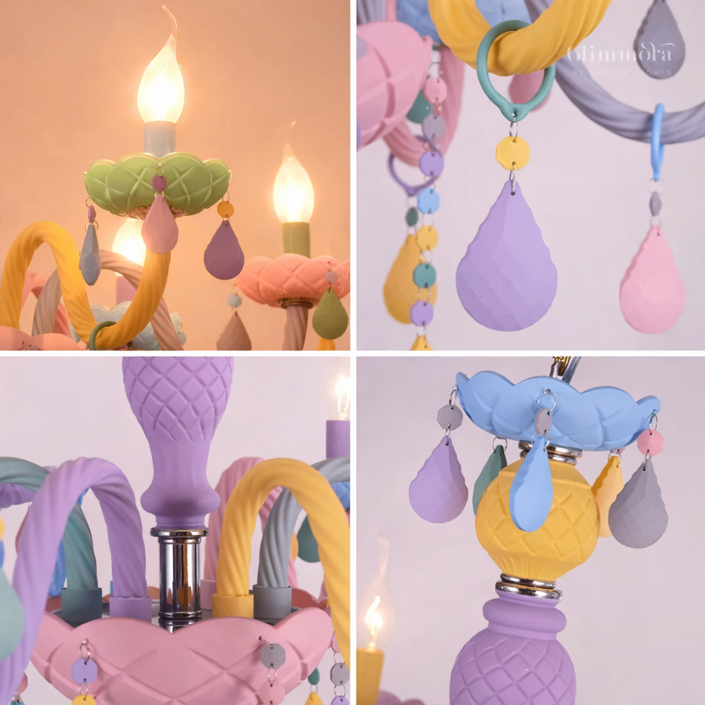 Pastel Dream Kids  Multicolor Decorative Chandelier