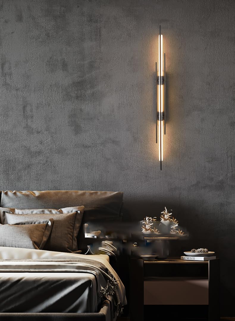 Harry's Long Black Wand Wall Light