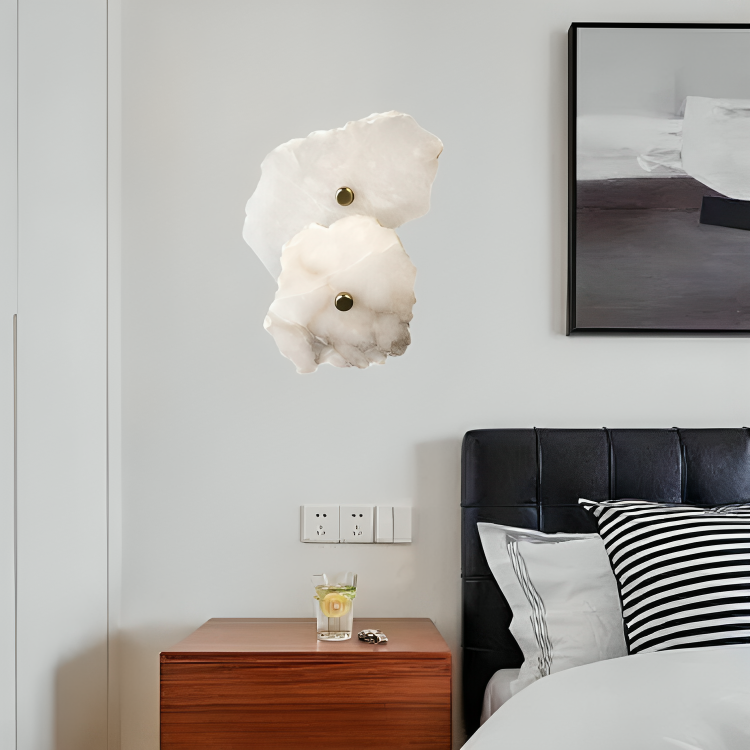 Light Natural Marble Linear Wall Light