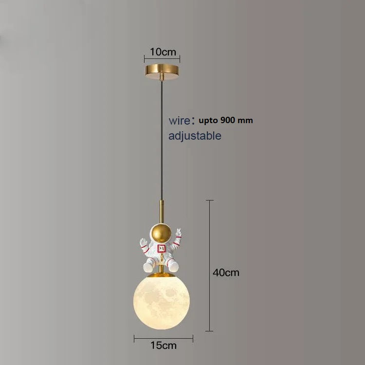 One Small Step Astronaut Hanging Light