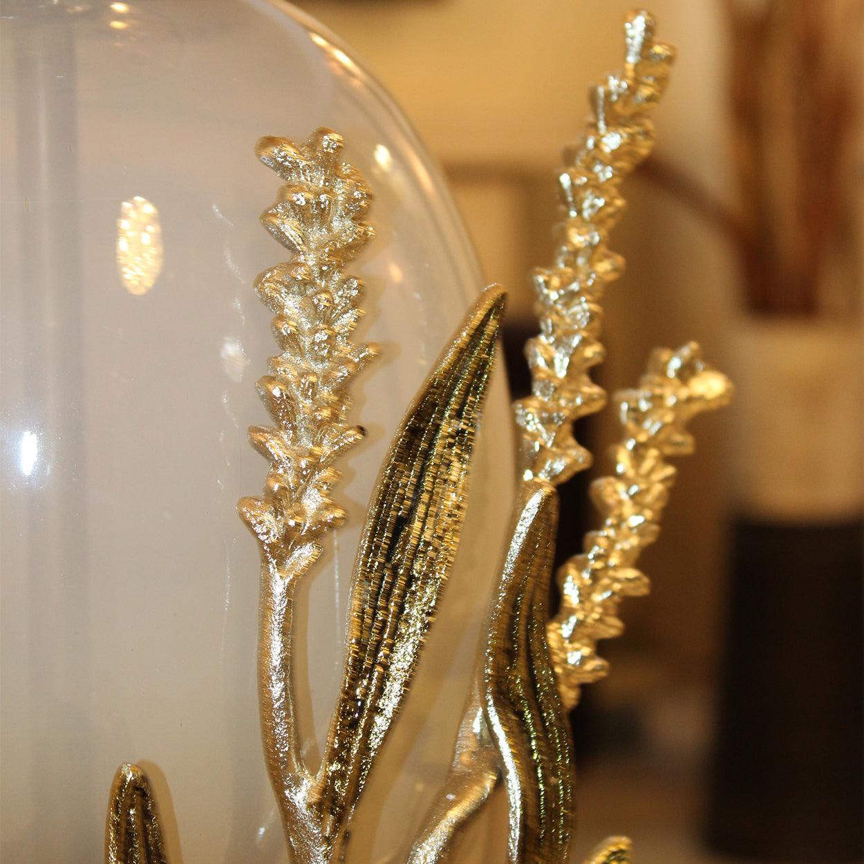 Glass And Metal Table Lamp