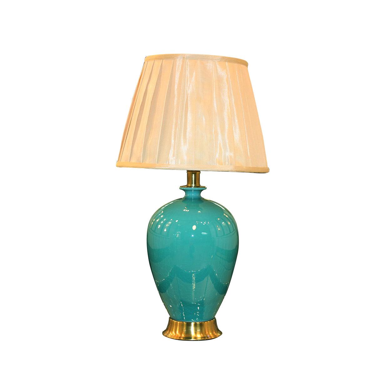 Aquatic Dreams (Sea Green, Ceramic) Table Lamp