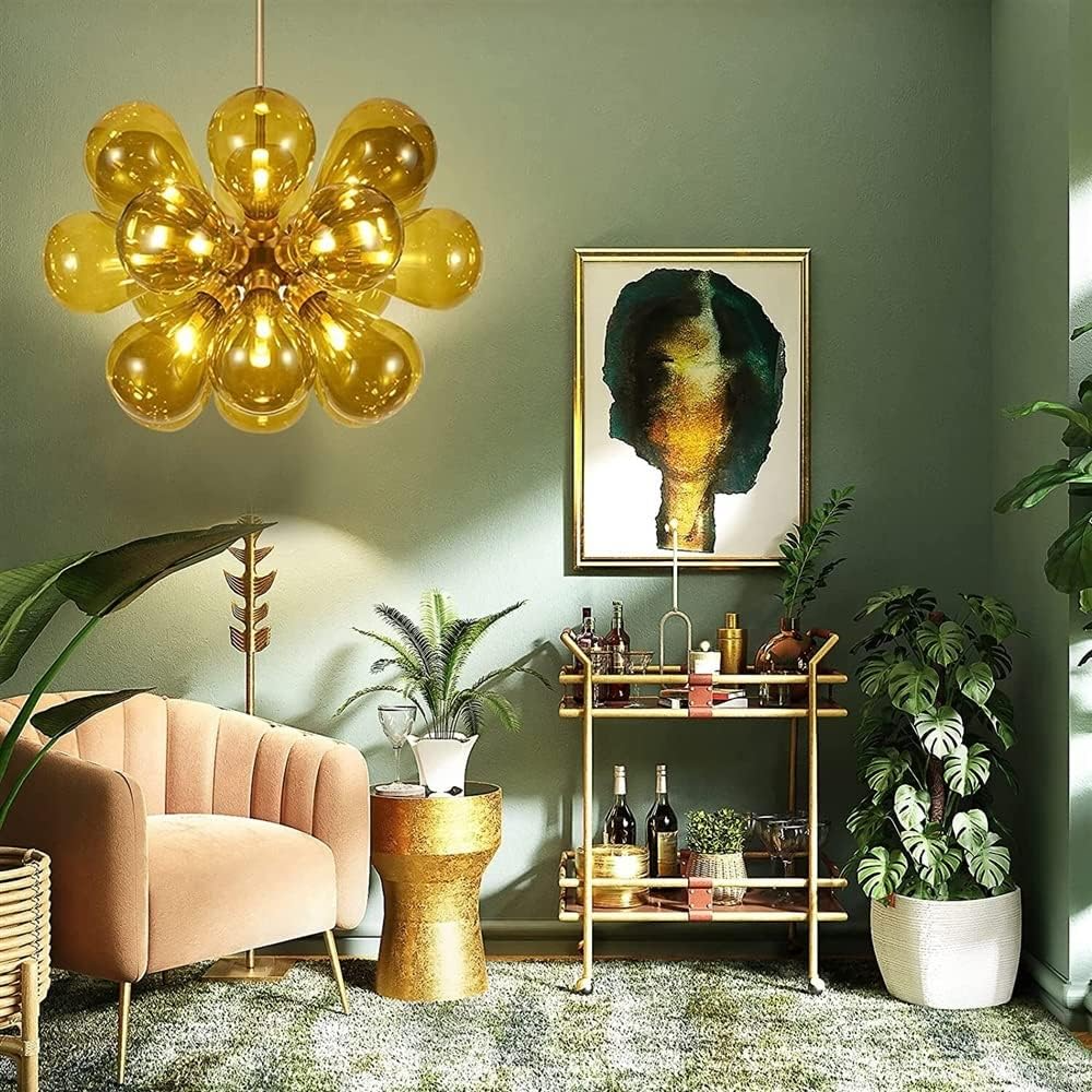 Amber Modern Sputnik Pendant Light